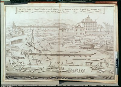 The Military Port of Toulon and the Construction Site by French School